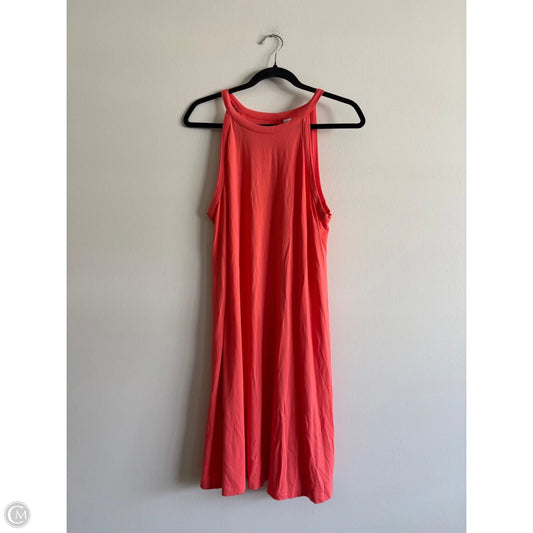 Dress Casual Midi By Old Navy In Orange, Size: L