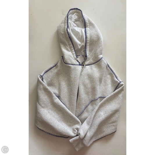 Sweatshirt Hoodie By As Revival In Blue & Grey, Size: M