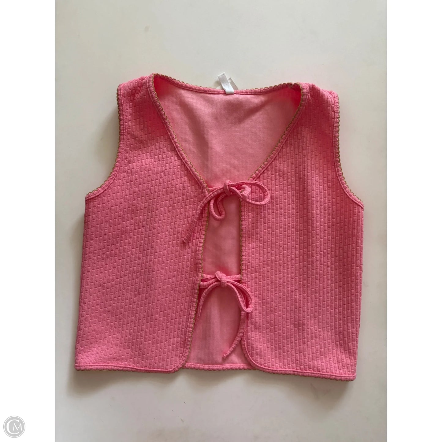 Top Sleeveless By Wishlist In Pink, Size: S