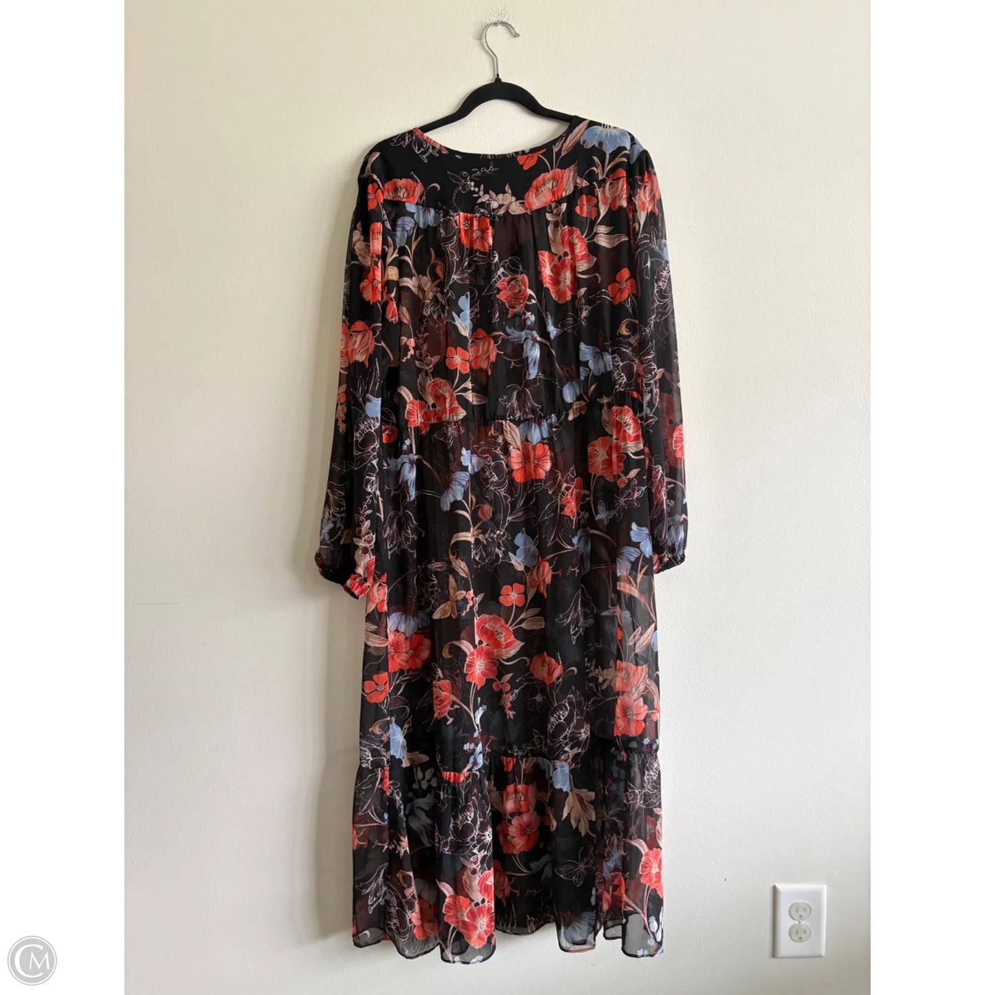 Dress Casual Maxi By Who What Wear In Floral Print, Size: Xxl