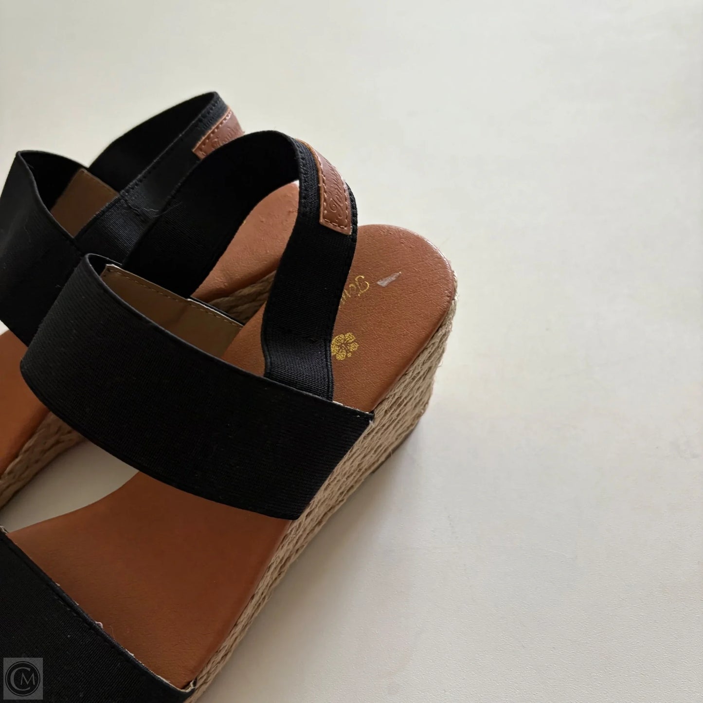 Sandals Heels Wedge By Tommy Bahama In Black, Size: 10