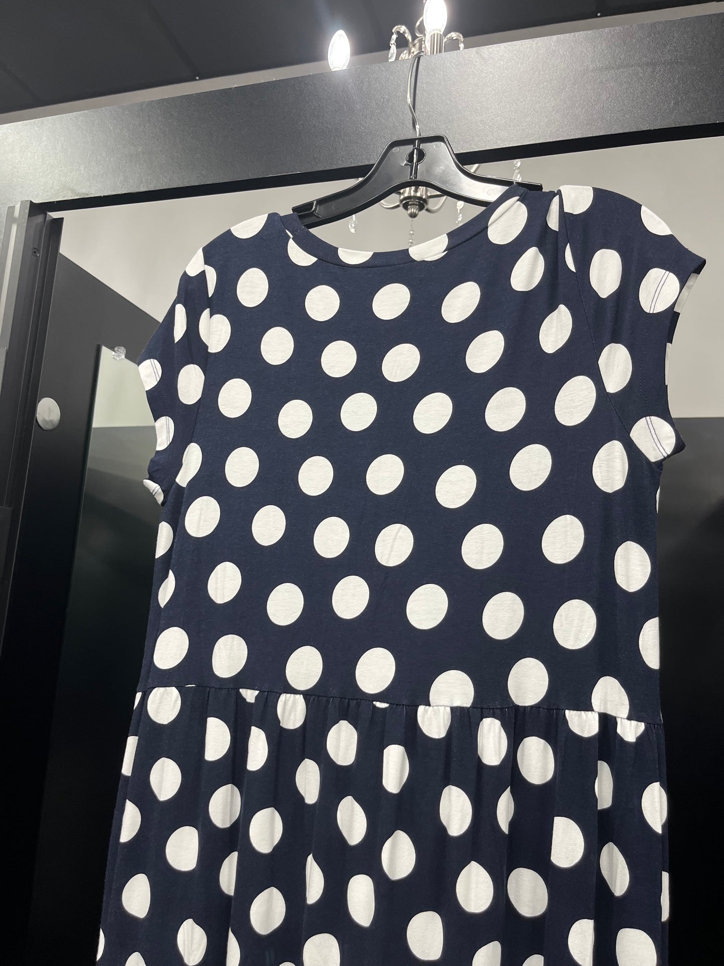 Polkadot Dress Casual Midi Loft, Size Petite   Small