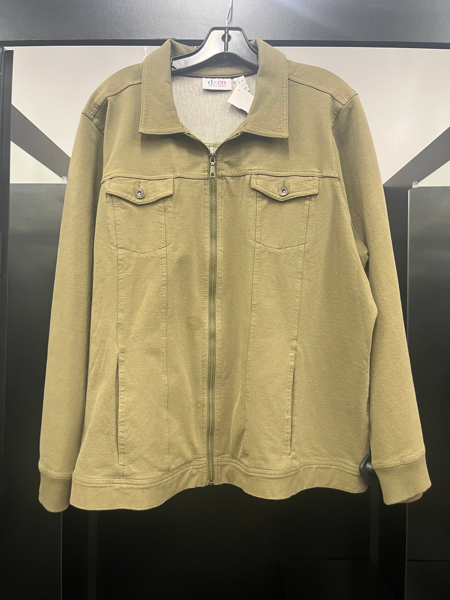 Olive Jacket Other Denim And Company, Size Xl