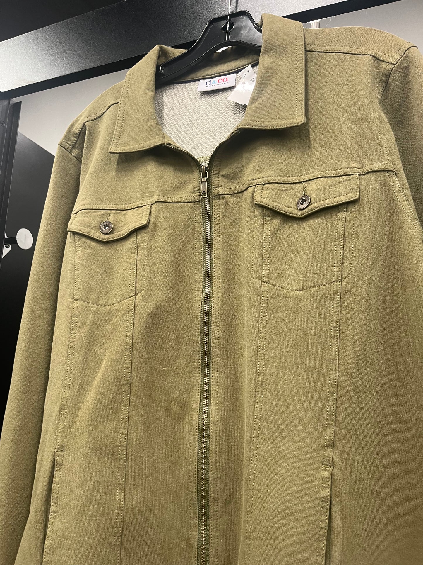 Olive Jacket Other Denim And Company, Size Xl