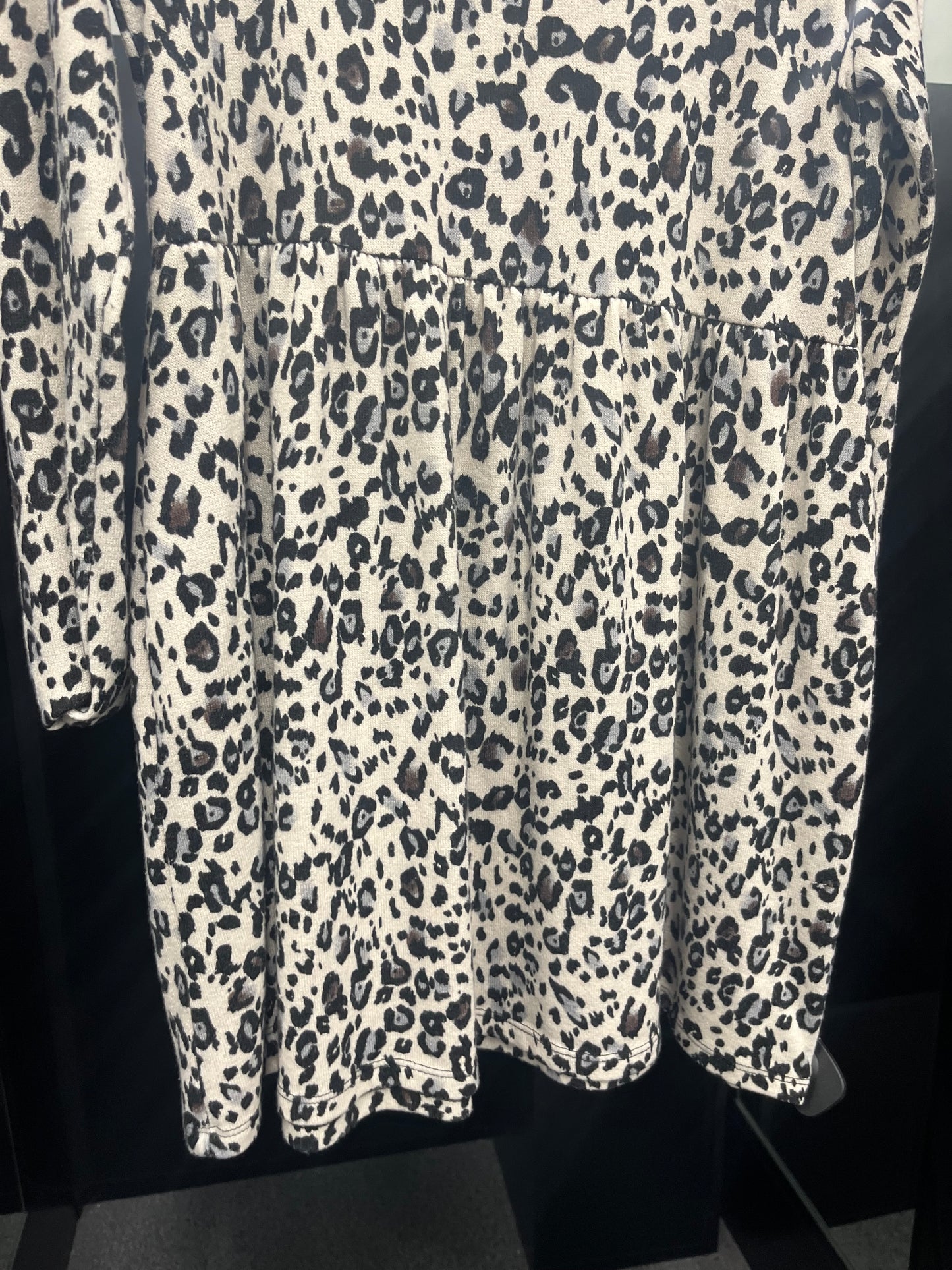 Animal Print Dress Casual Midi Mts, Size L