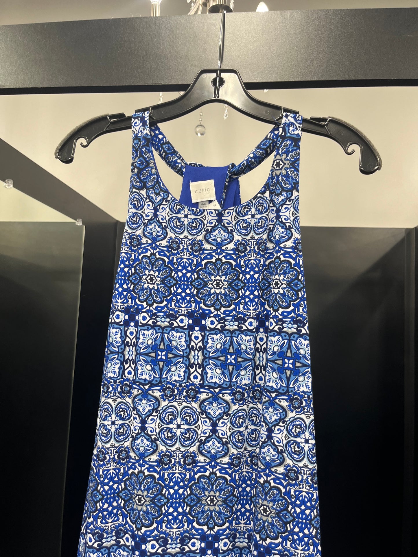 Blue Dress Casual Midi Cupio, Size M