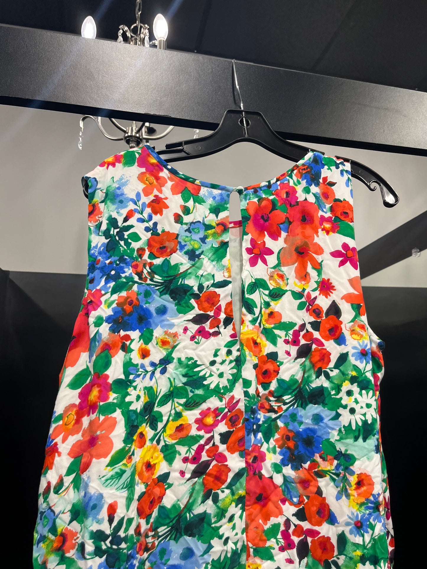 Floral Dress Casual Midi Calvin Klein, Size Xl