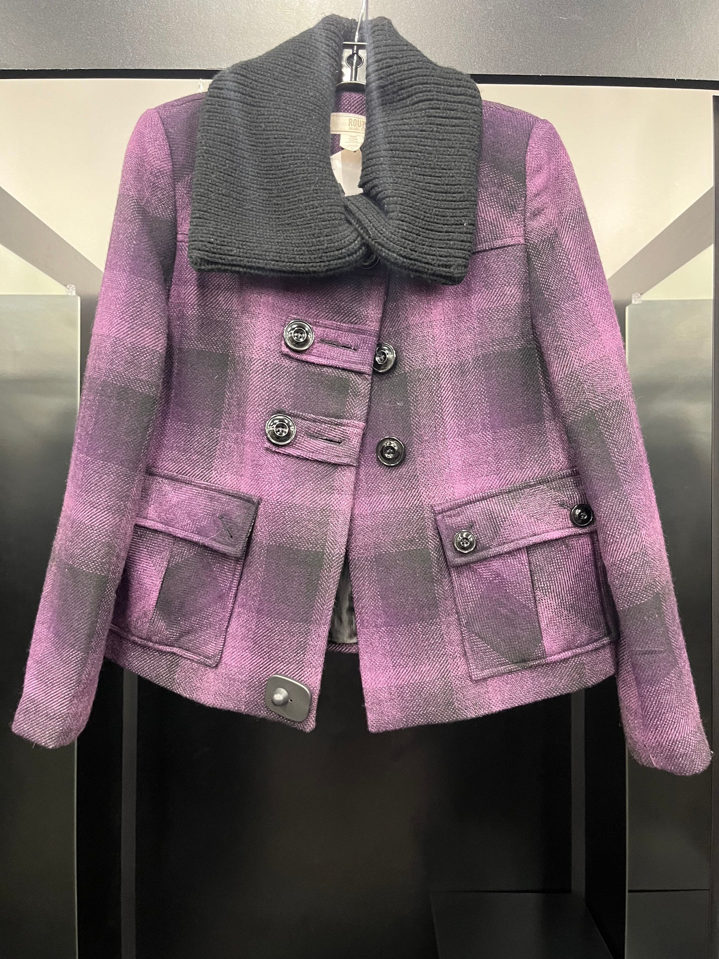 Purple Jacket Faux Fur & Sherpa Route 66, Size S