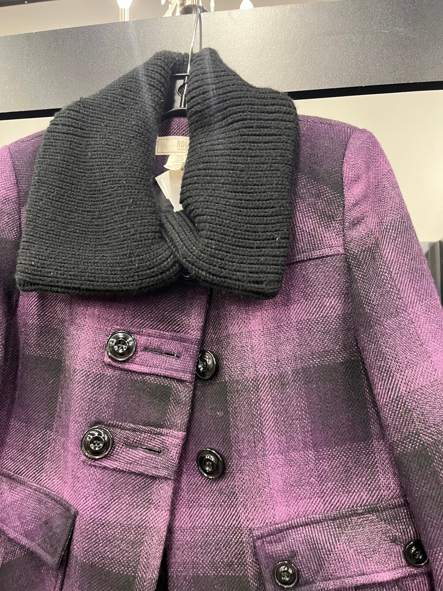 Purple Jacket Faux Fur & Sherpa Route 66, Size S