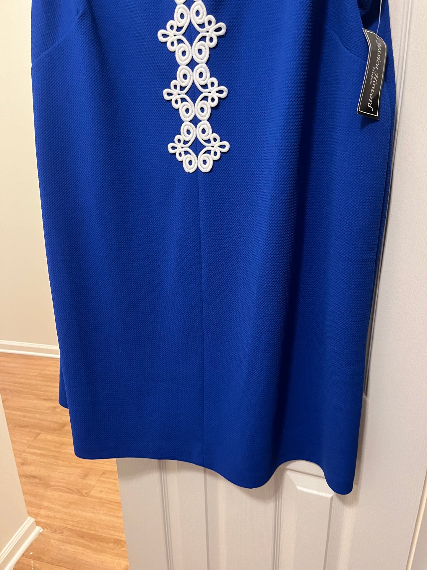 Royal Blue Dress Casual Midi Jessica Howard NWT, Size 24