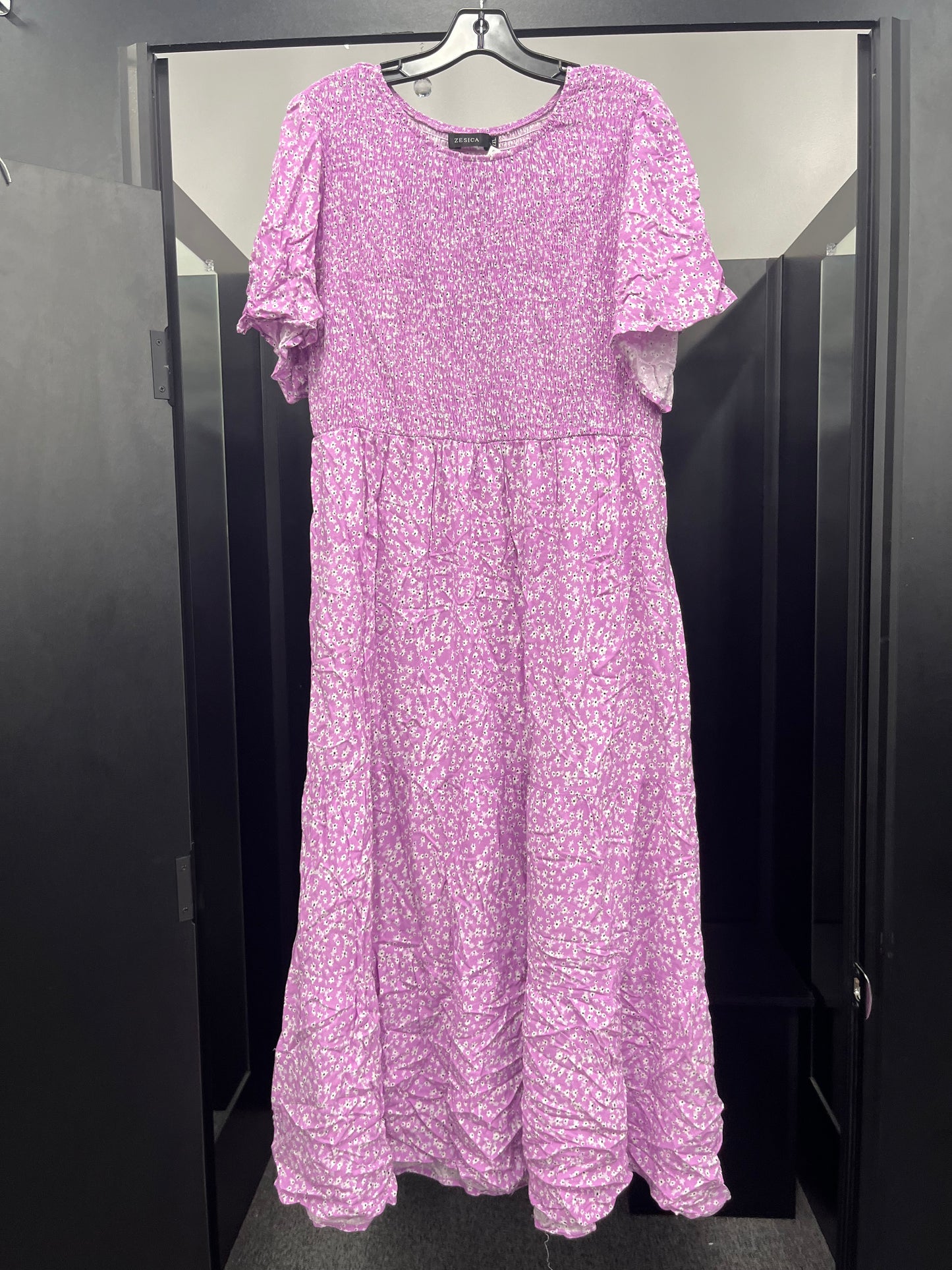 Purple Dress Casual Maxi Clothes Mentor, Size Xxl