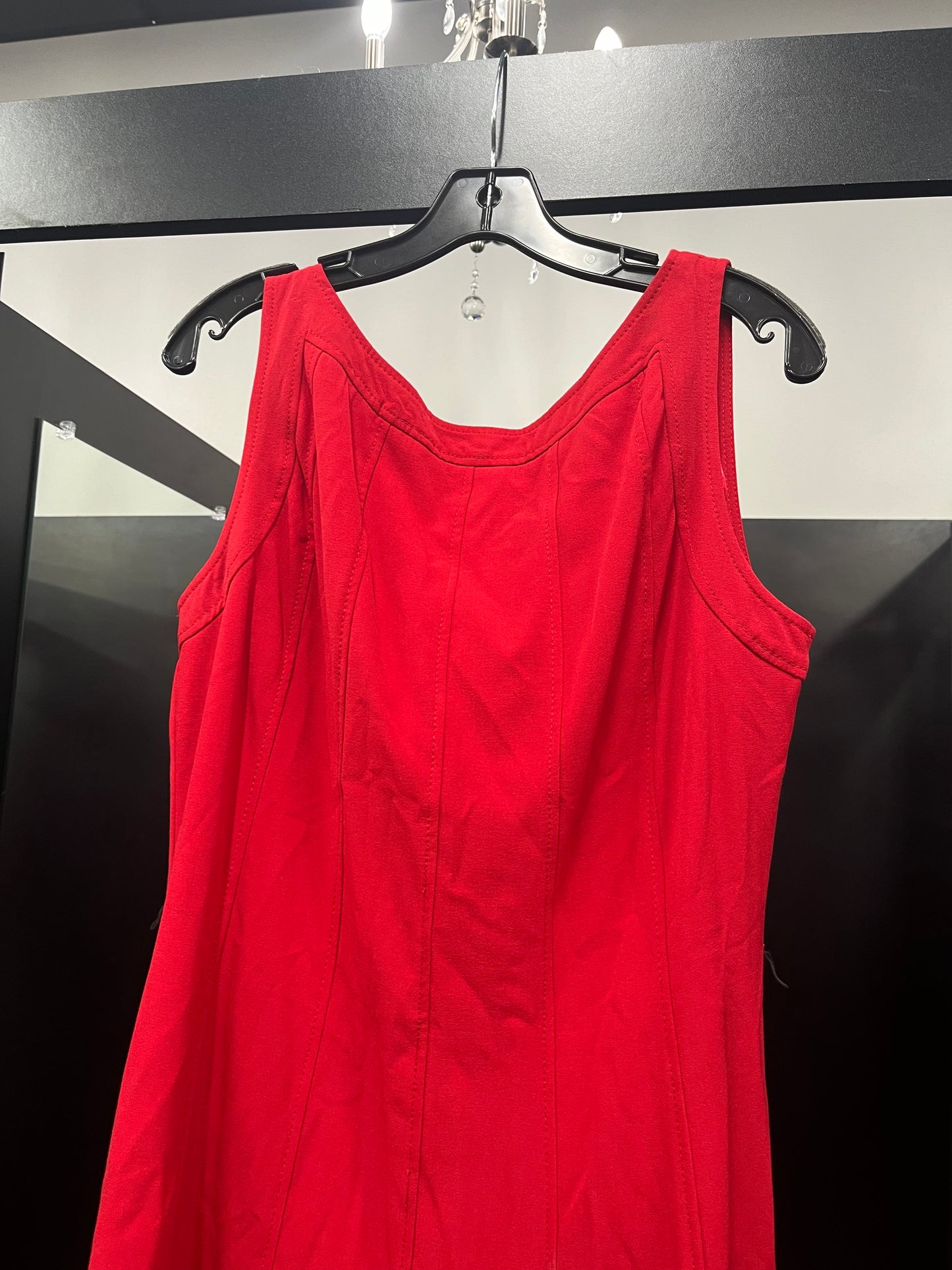 Red Dress Casual Midi Sandra Darren, Size L