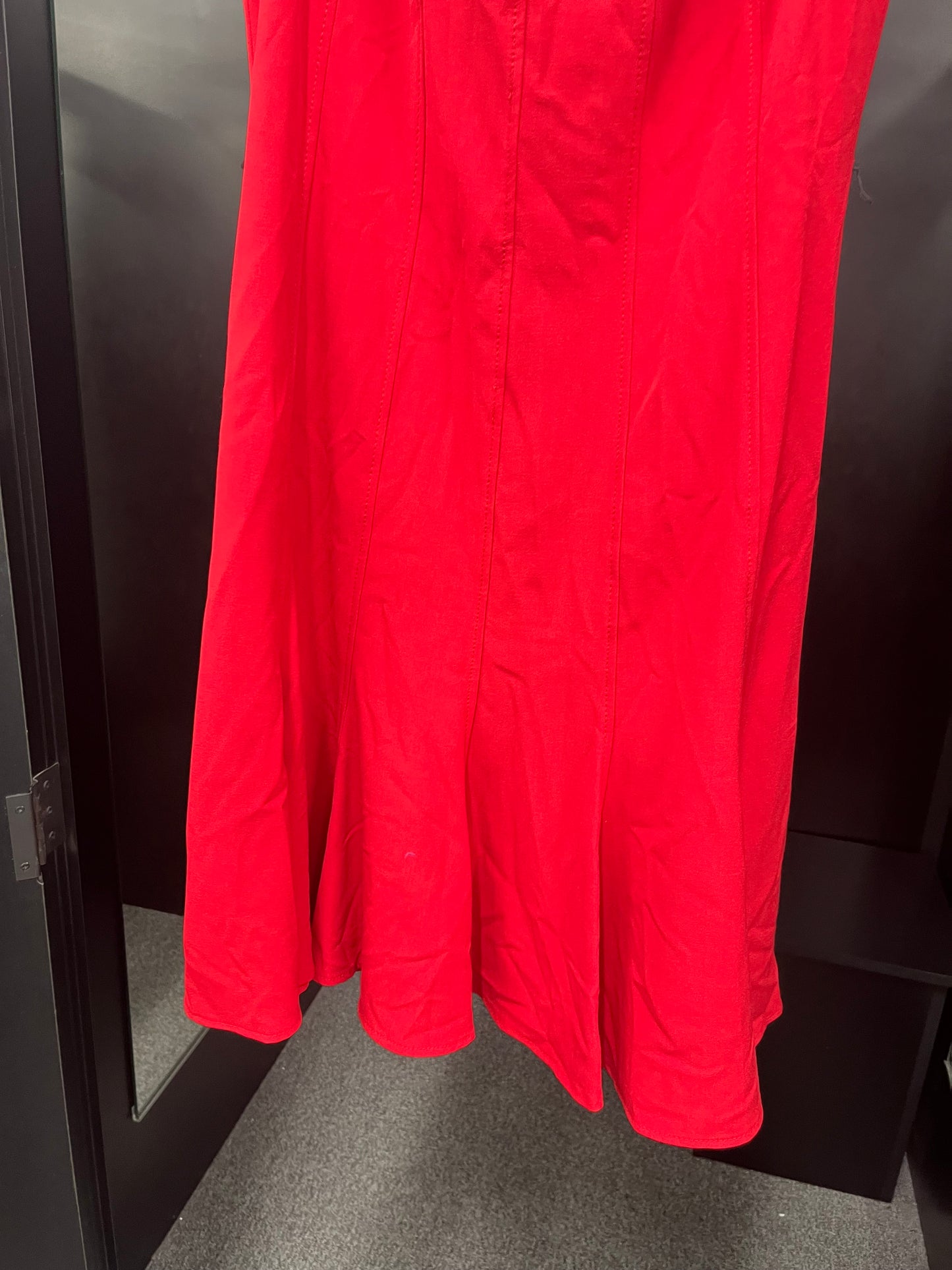 Red Dress Casual Midi Sandra Darren, Size L