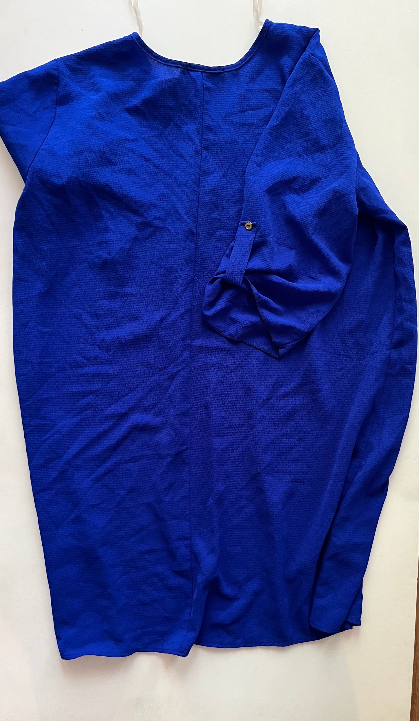 Royal Blue Top 3/4 Sleeve Basic Clothes Mentor, Size 1x