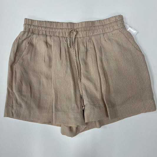 Fashton On Earth Pull On Shorts Stripe Cream Size 8