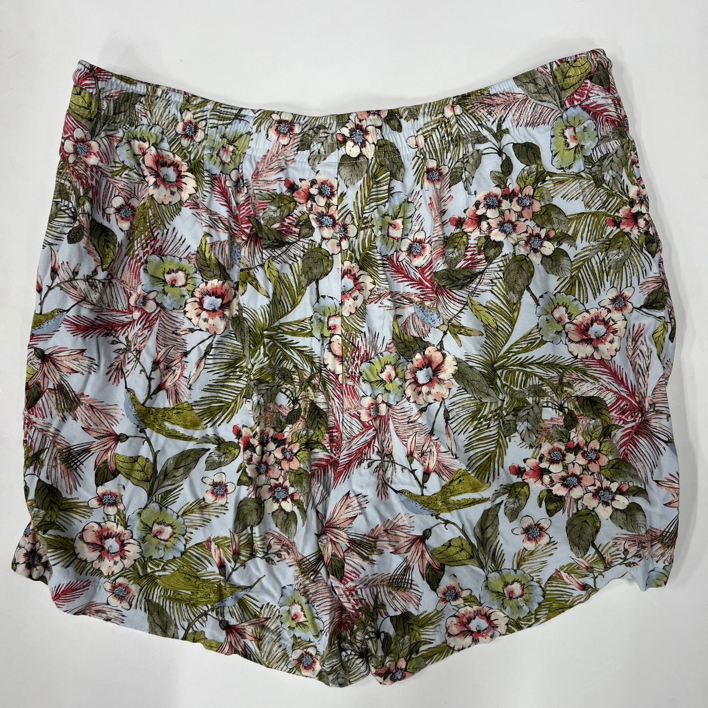 J Jill Pull On Shorts Floral Size 12