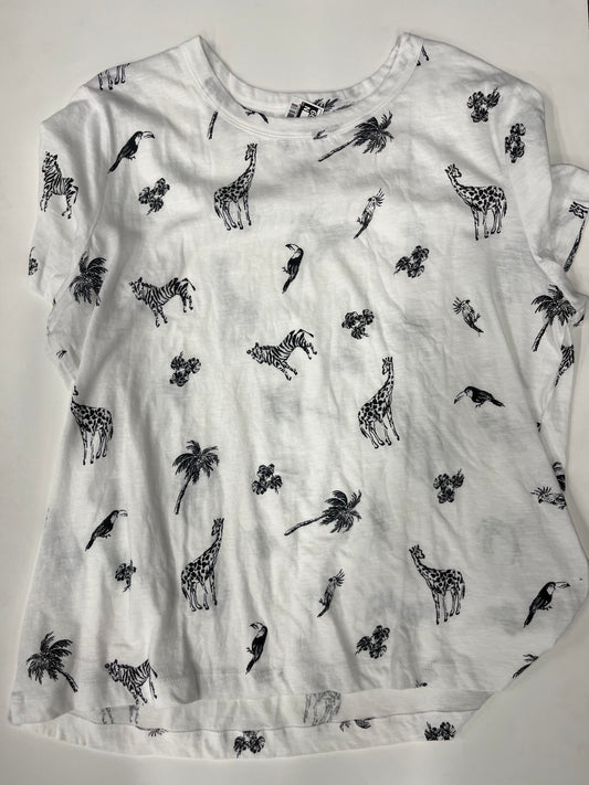 Loft Short Sleeve Shirt Shite Animal NWT Size 2X