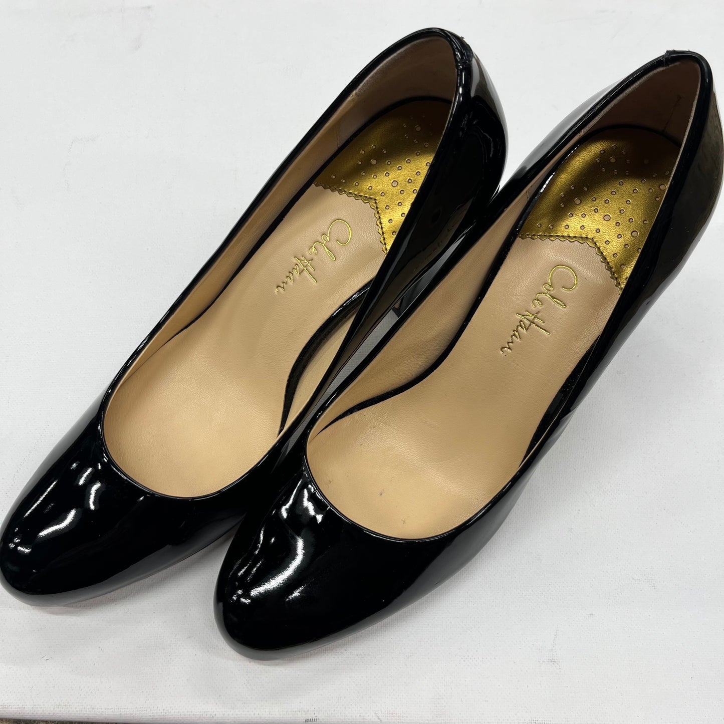 Cole Haan Block Heel Shoes Black Size 8.5