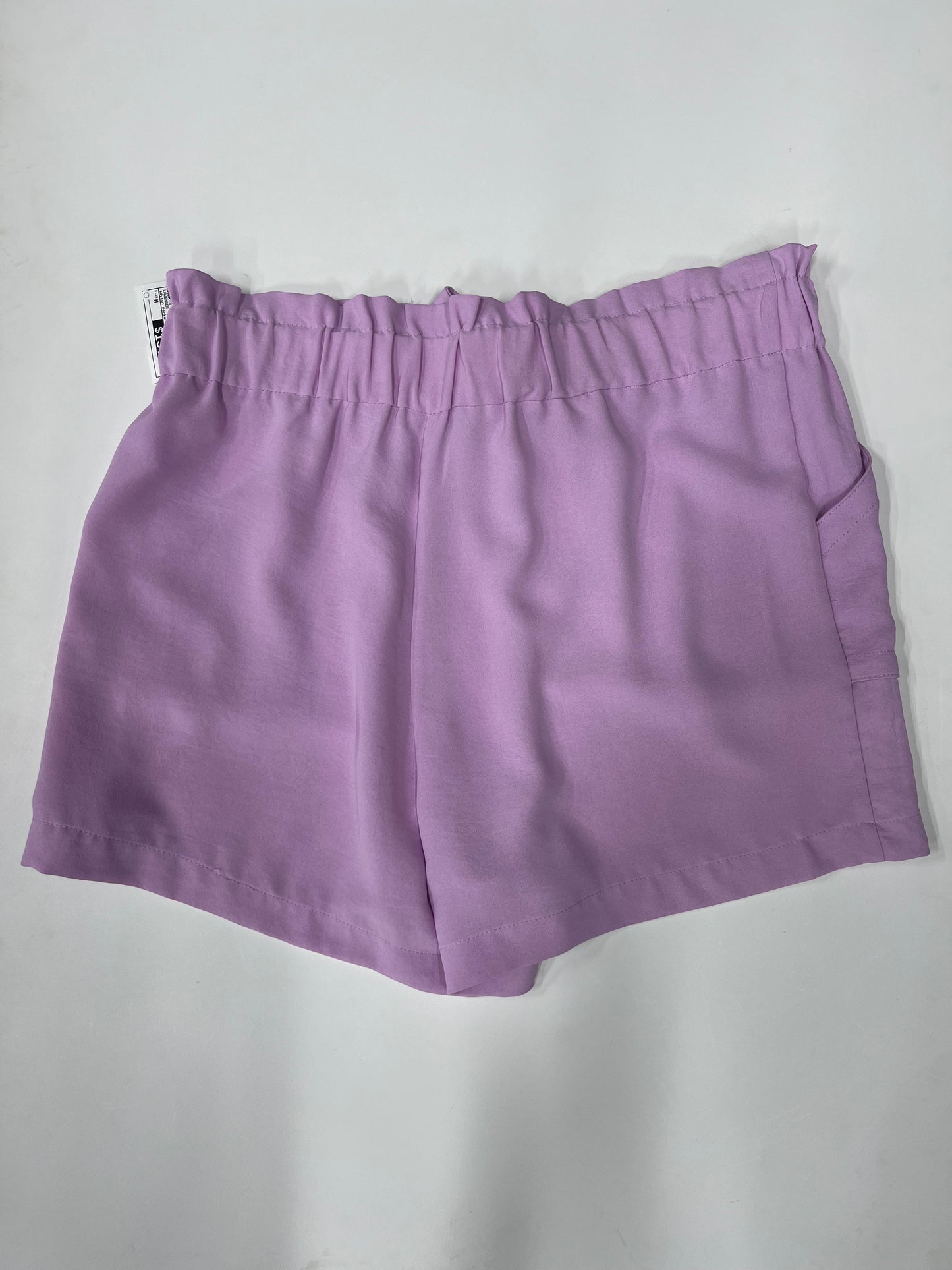 Adyson Parker Pull On Waist Tie Shorts Purple Size M