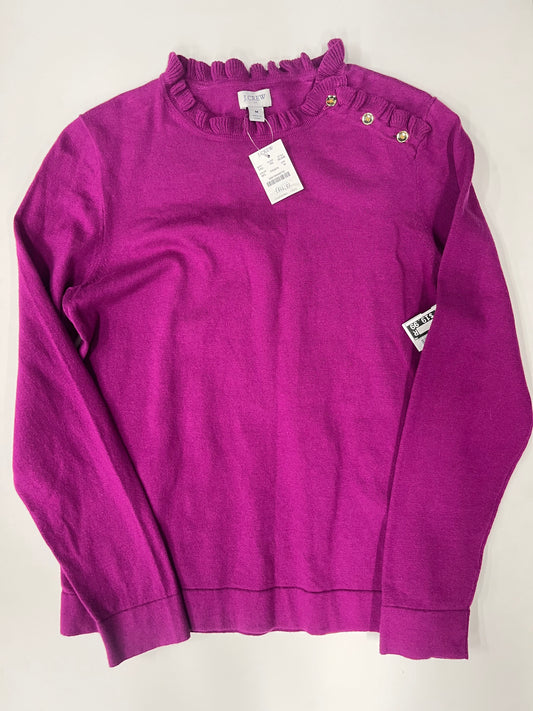 J Crew Long Sleeve Knit Shirt Purple NWT Size M