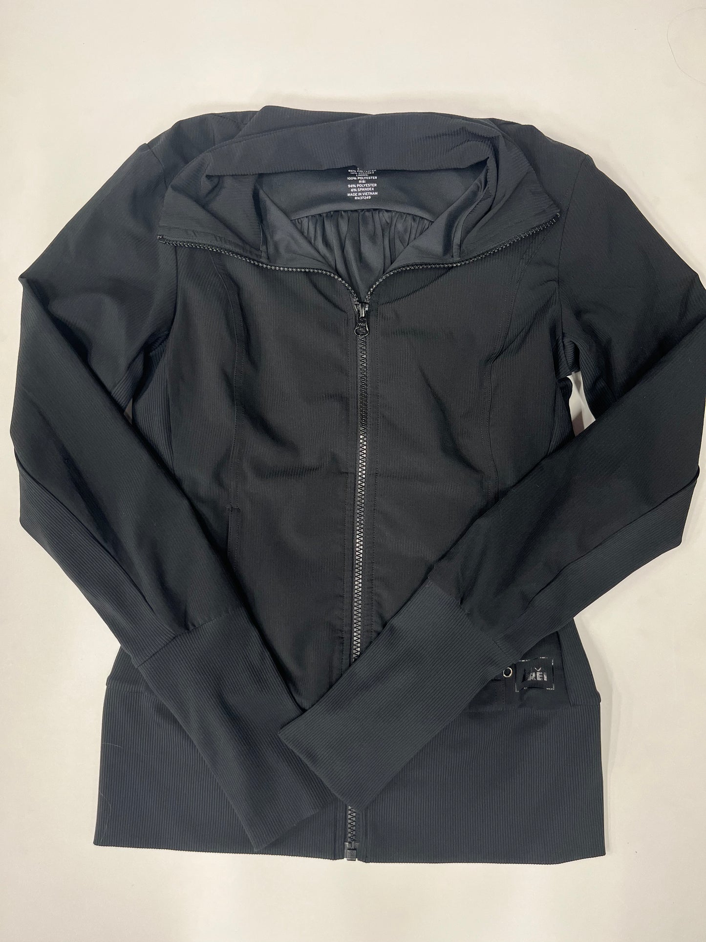 REI Athletic Full Zip Jacket Black Size XS