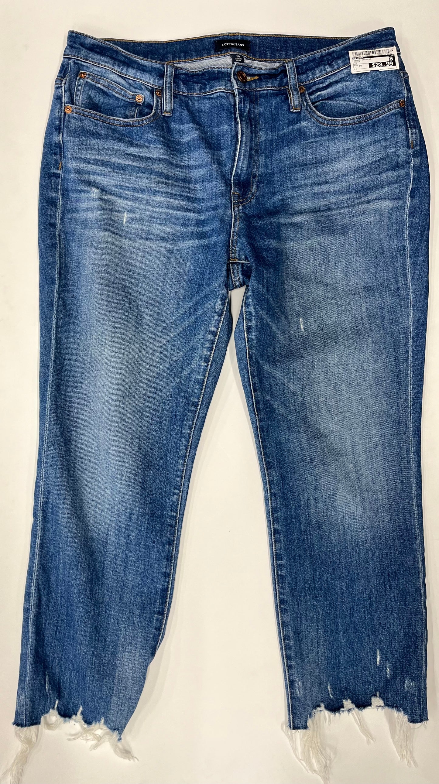 J Crew Straight Crop Denim Jeans Blue Size 10 / 30