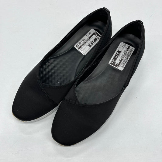 Steven Hava Flat Espadrilles Shoes Black Size 8