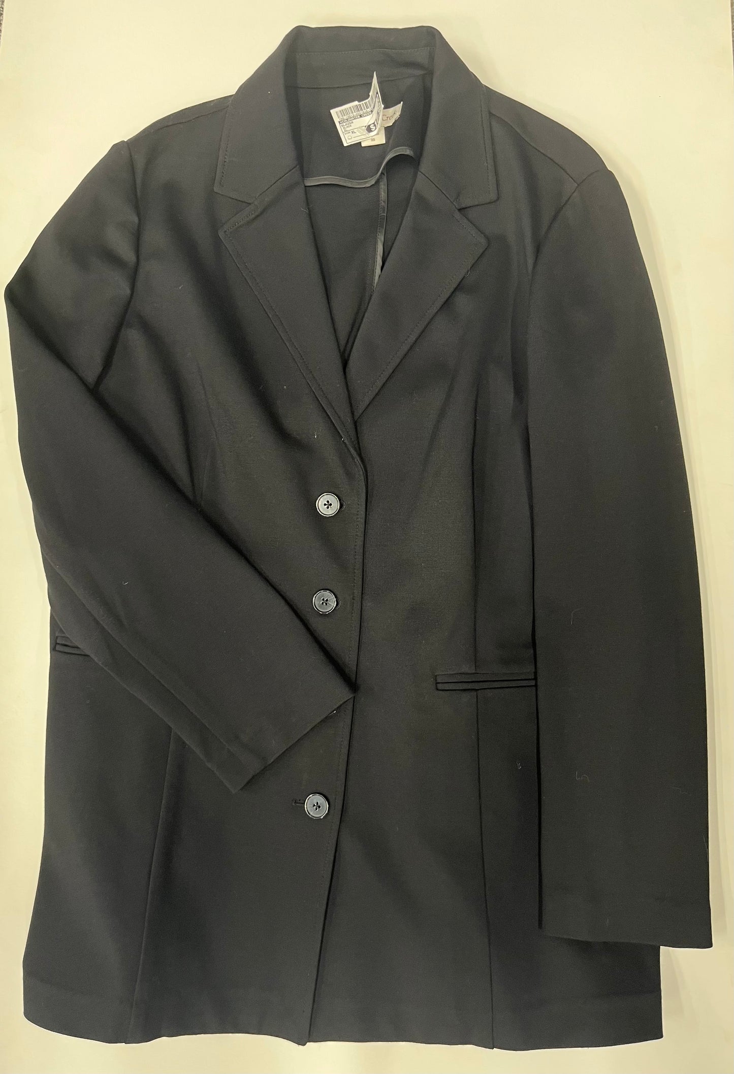 Coldwater Creek Front Button Blazer Jacket Black Size XL