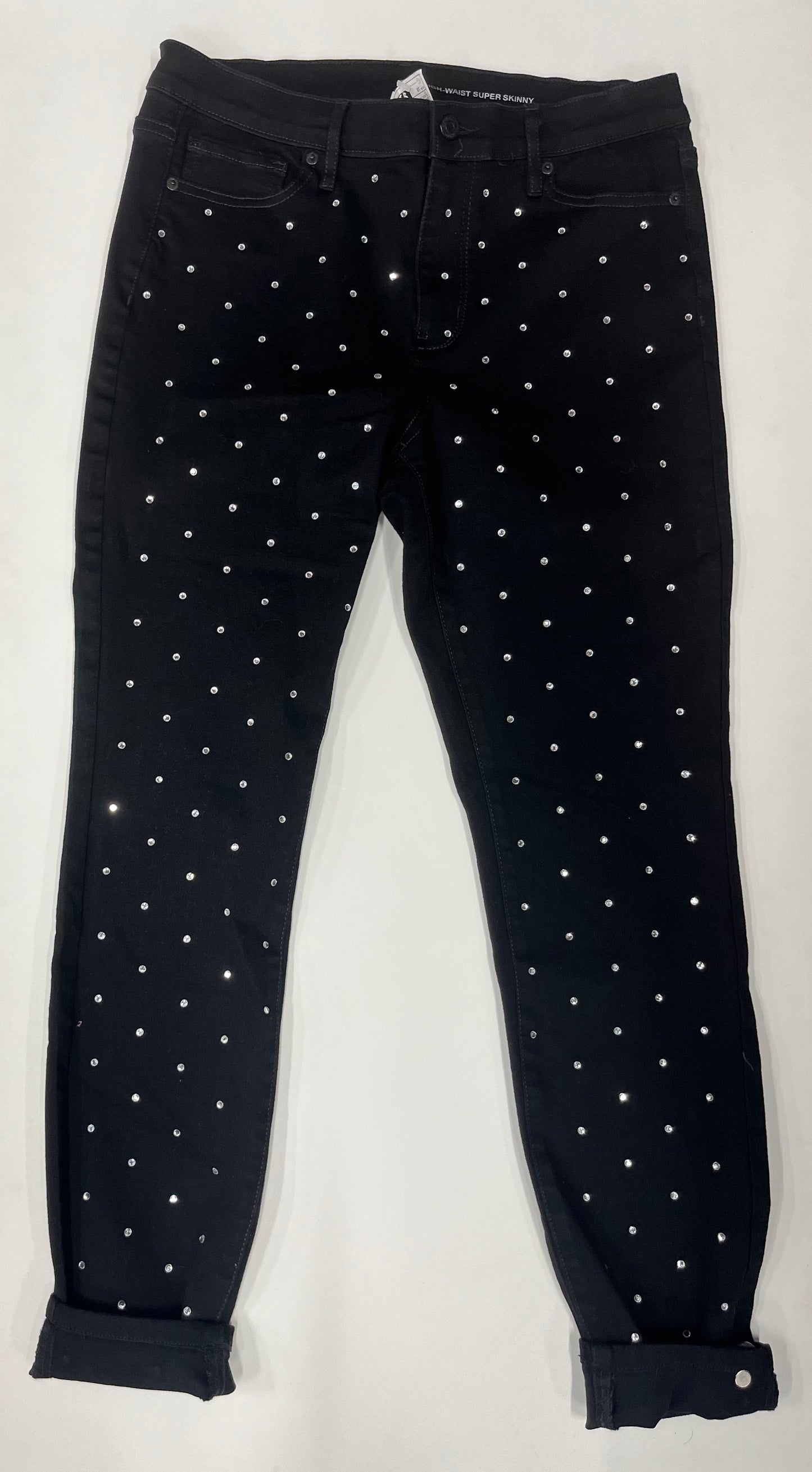 New York & Co High Rise Super Skinny Jeans Black Size 10