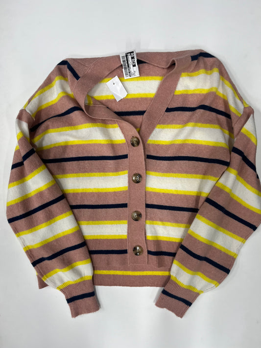 Ann Taylor Front Button Sweater Cardigan Stripe NWT Size XS