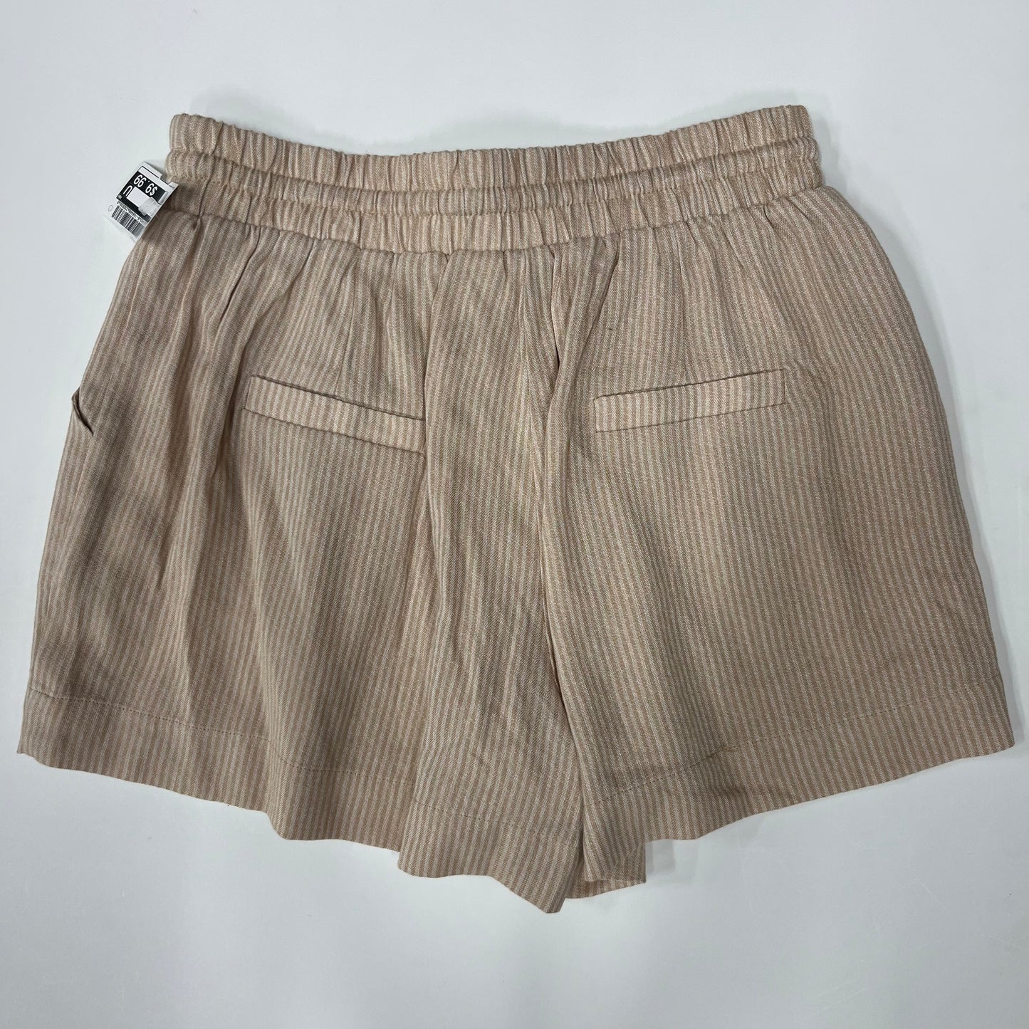 Fashton On Earth Pull On Shorts Stripe Cream Size 8