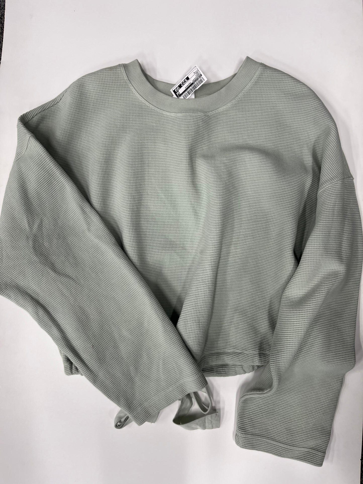 Fabletics Anna Tie-Back Sweatshirt Mint NWT Size S