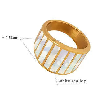 Pearl Shell Band Ring